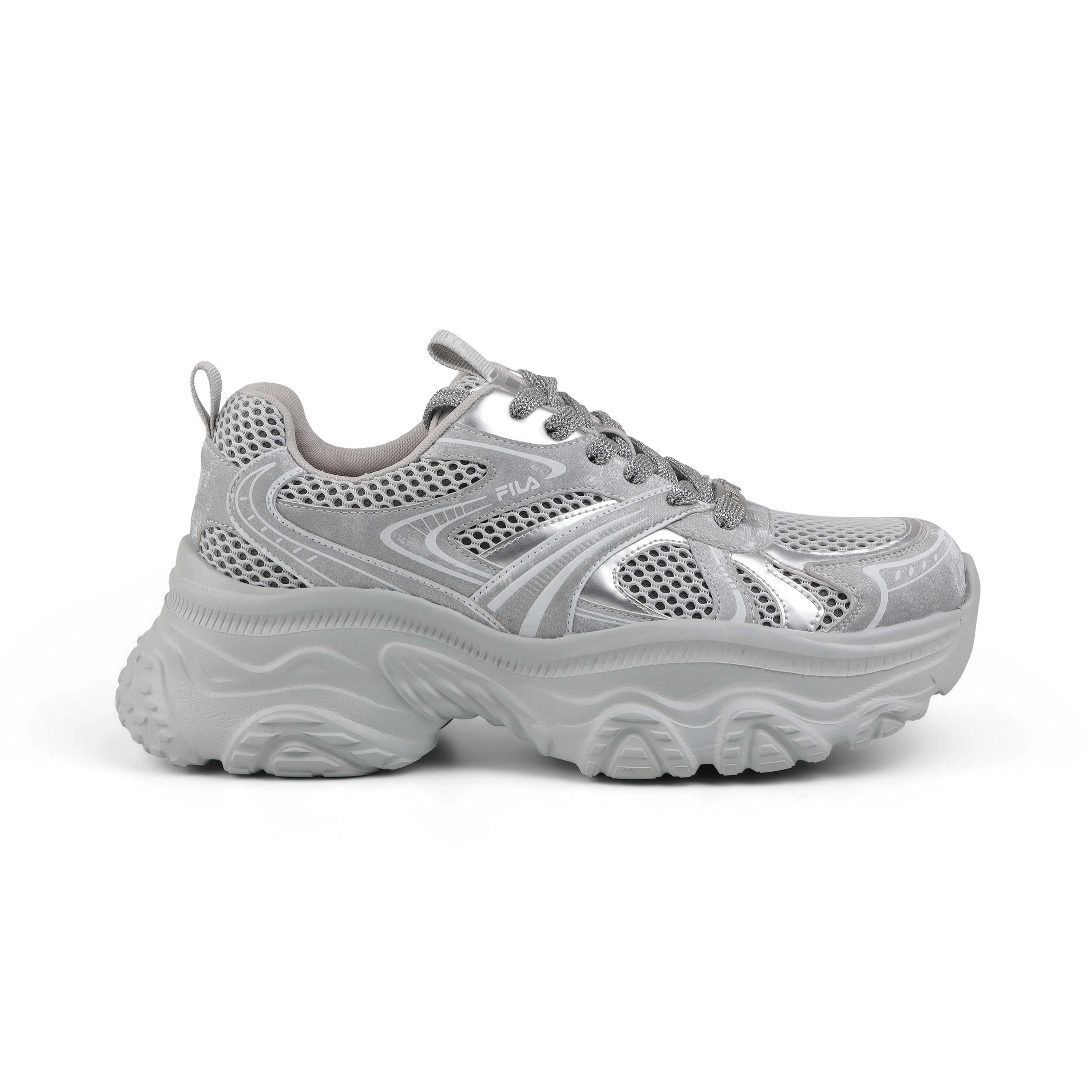 Fila Women Silver Envi Melani Metallic Shoes - image 2