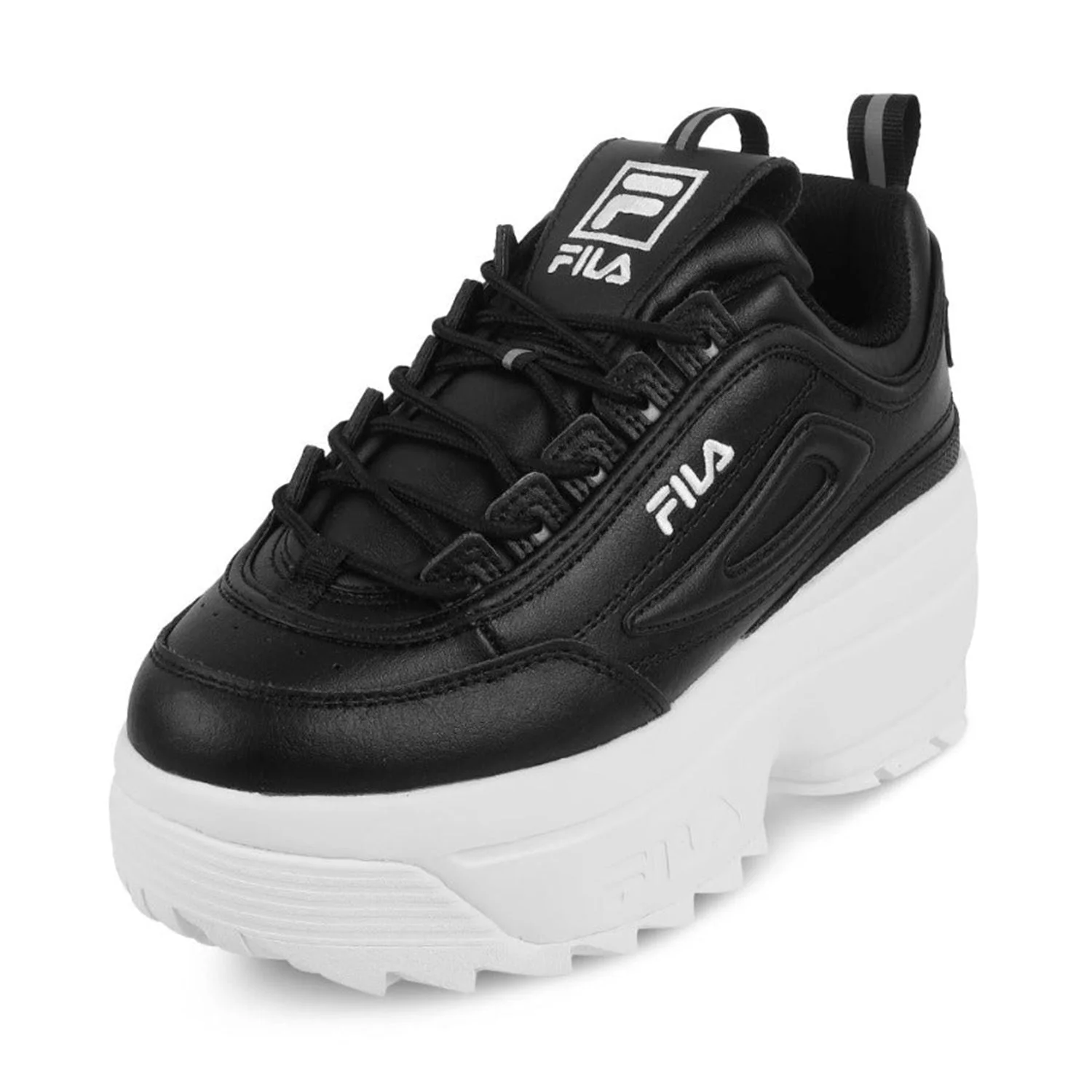 Fila Womens Disruptor Ii Wedge Black Sneakers - image 1