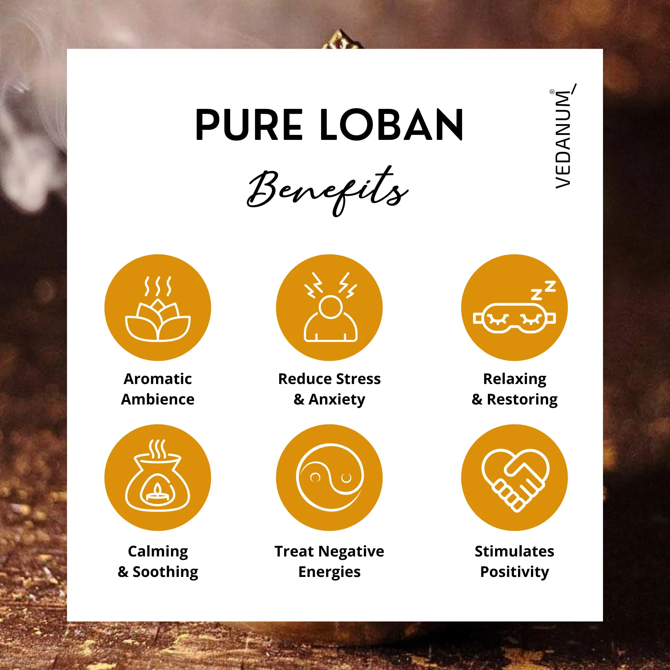 Vedanum Premium Loban Powder for Pooja, Hawan, Dhoop Dhuni, Home Fragrance - 80 Gm Jar - image 2