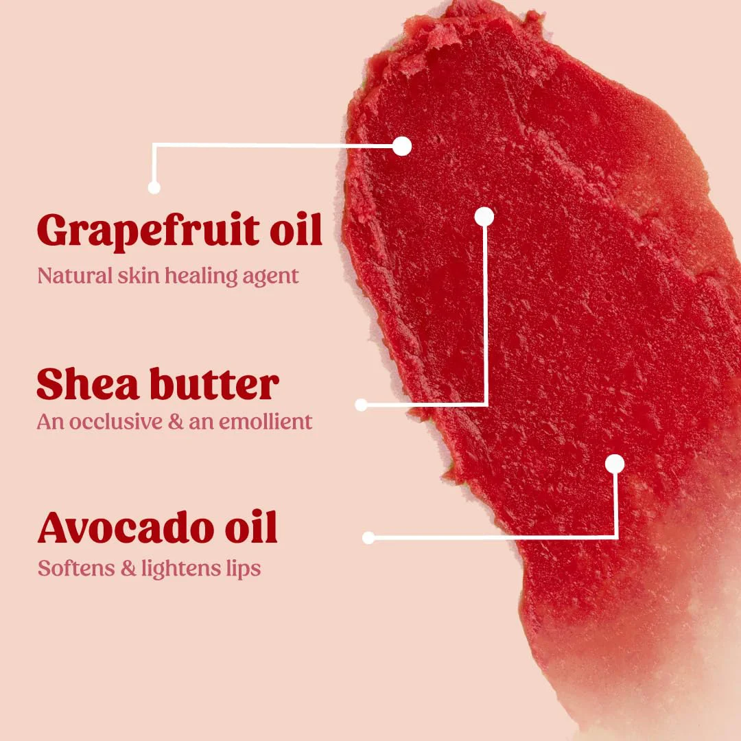 vilvah STORE Grapefruit Lip Balm | For Dry Damaged And Chapped Lips | Moisturizing Lip Balms | Enriched With Shea Butter, Unrefined Beeswax & Essential Oils | 10G (Multicolor ) - image 2