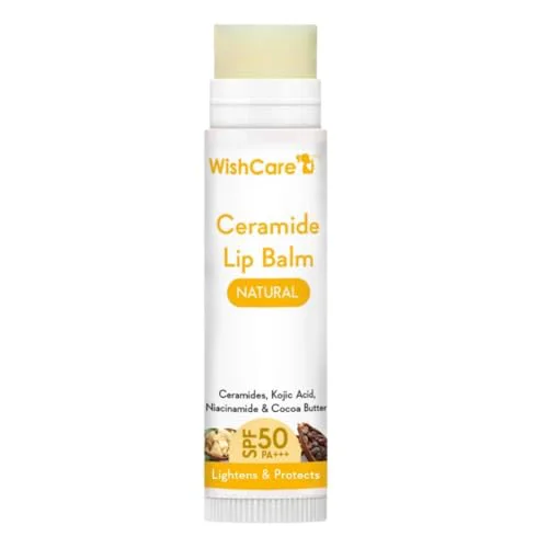 WishCare Ceramide Lip Balm with SPF50 PA+++ - Kojic Acid & Niacinamide - For Lip Lightening & Protection 5gm - image 2