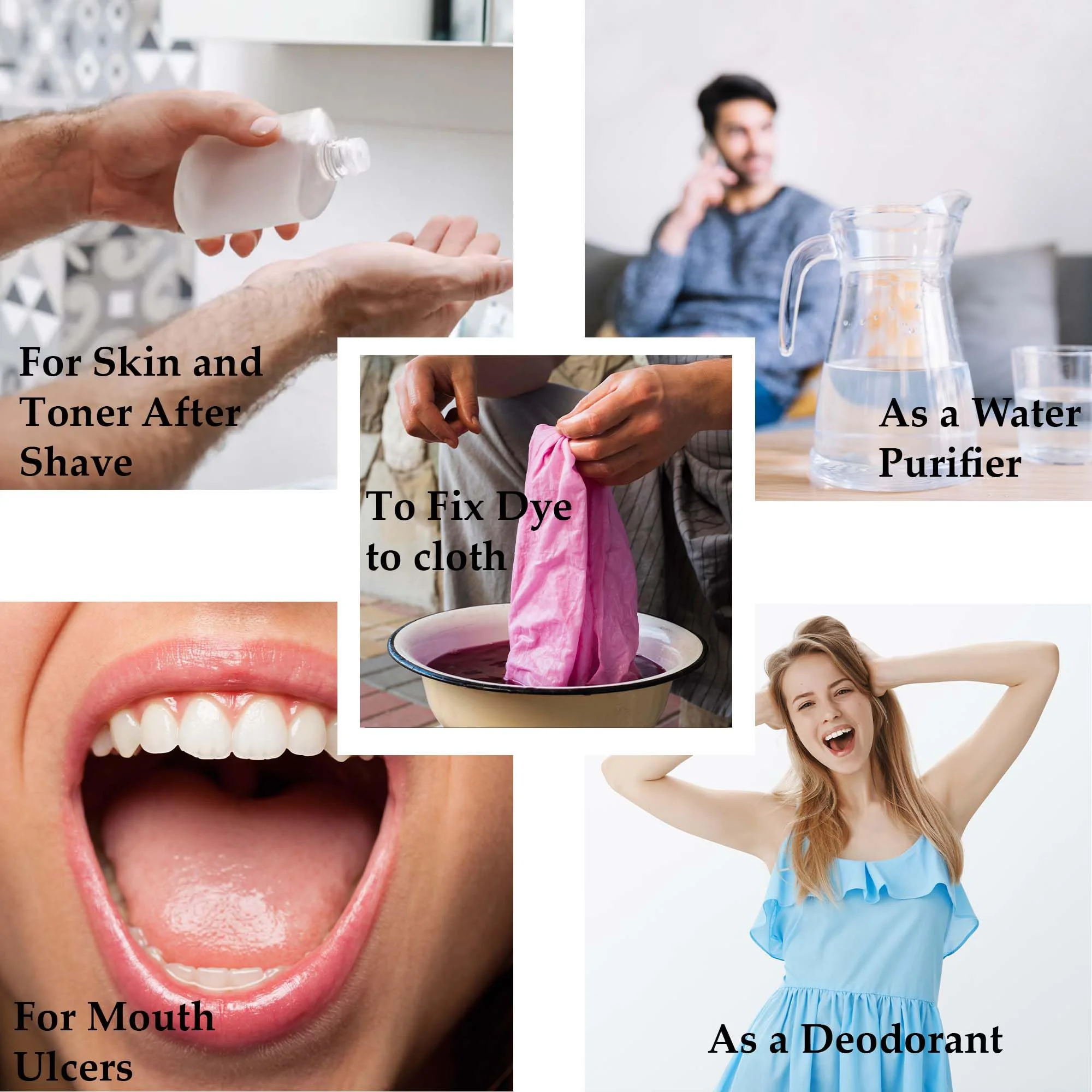 minature Purified Fitkari Alum powder (phitkari) for Skin Care |Water Purify| Pure Alum powder |Cruelty Free (100gm) - image 1