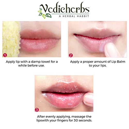 Vedicherbs Beetroot Lip Balm with Natural Beetroot Extract, Shea Butter & Almond Oil | Pinky Goodlooking Nourished Lips | Natural Lip Balm for Women & Men (15 gm.) - image 2