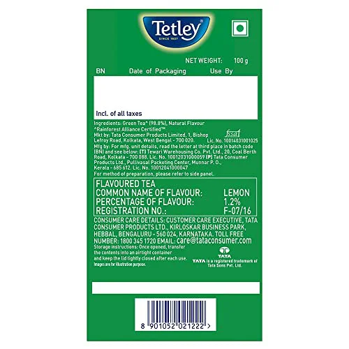 Tetley Green Tea Immune, With Added Vitamin C, Classic Green Tea Flavour 100gram (80 cups), Green, Loose Leaves - image 2