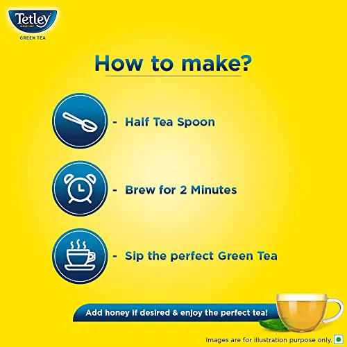Tetley Green Tea Immune, With Added Vitamin C, Classic Green Tea Flavour 100gram (80 cups), Green, Loose Leaves - image 1