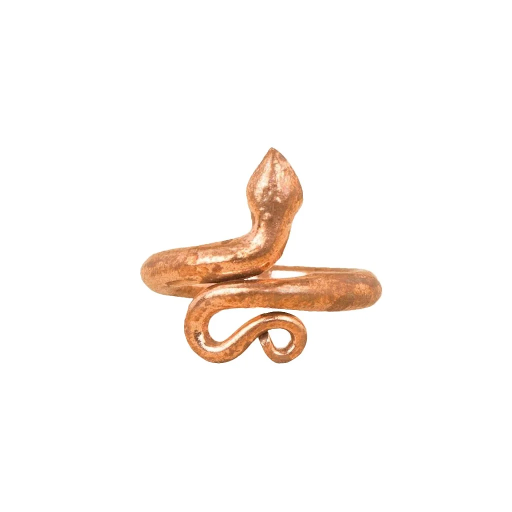 Sarpa Sutra, Consecrated Snake Ring, Copper metal  (Large Size) - image 1