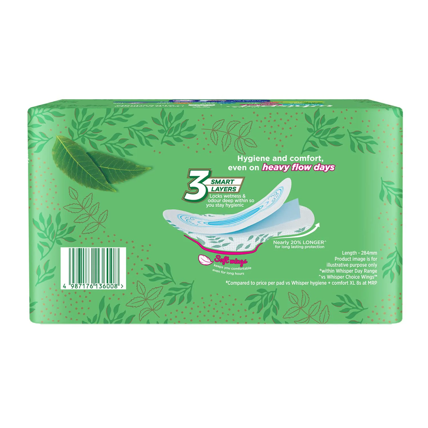 Whisper Ultra Clean Sanitary with Wings - 30 Pieces (XL) - image 1