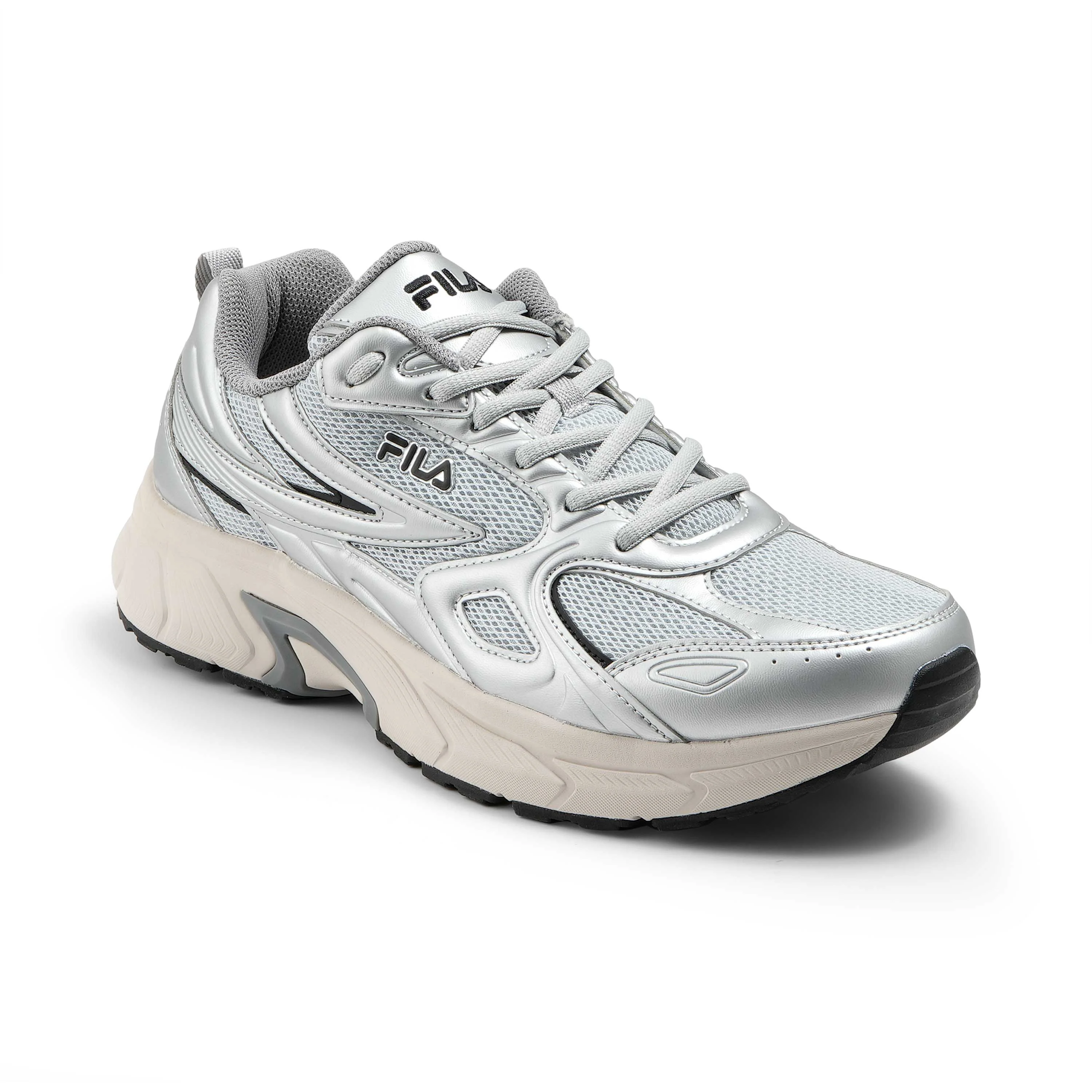 Fila Men Silver Retro Running 3 Shoe - image 2
