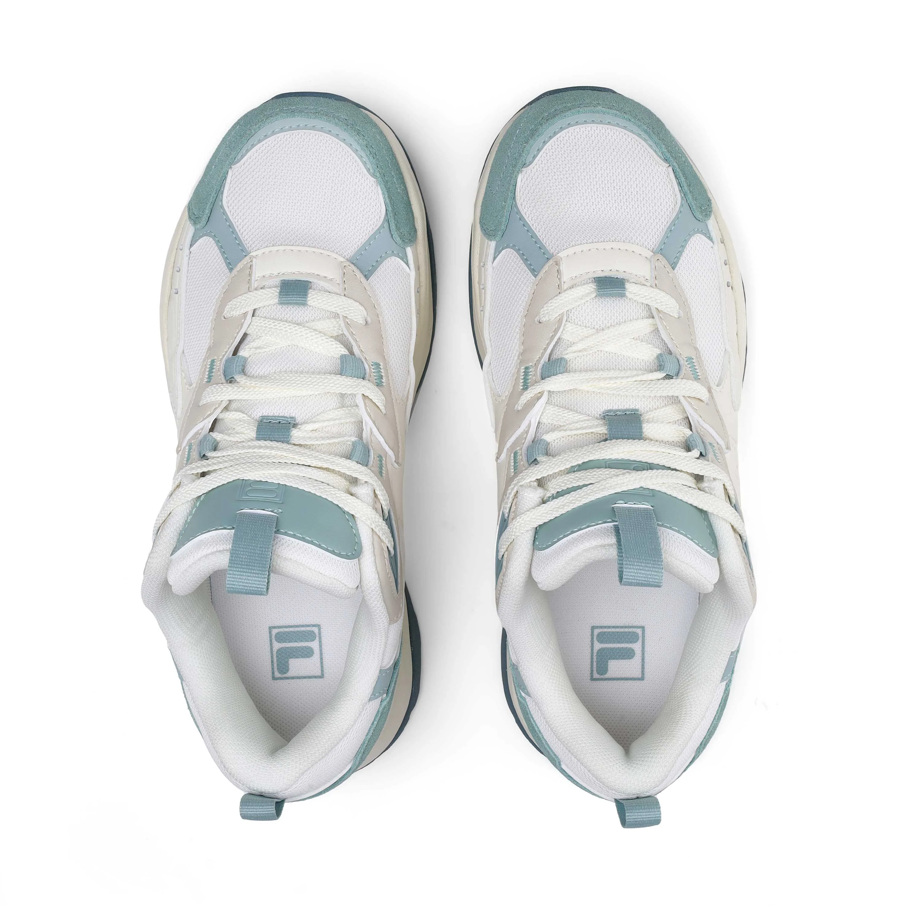 Fila Unisex White Wavy Block Shoe - image 2