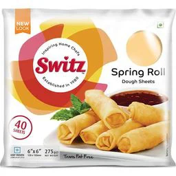 Switz Spring Roll Sheets - 6X6, 40 pcs Pouch - image 1
