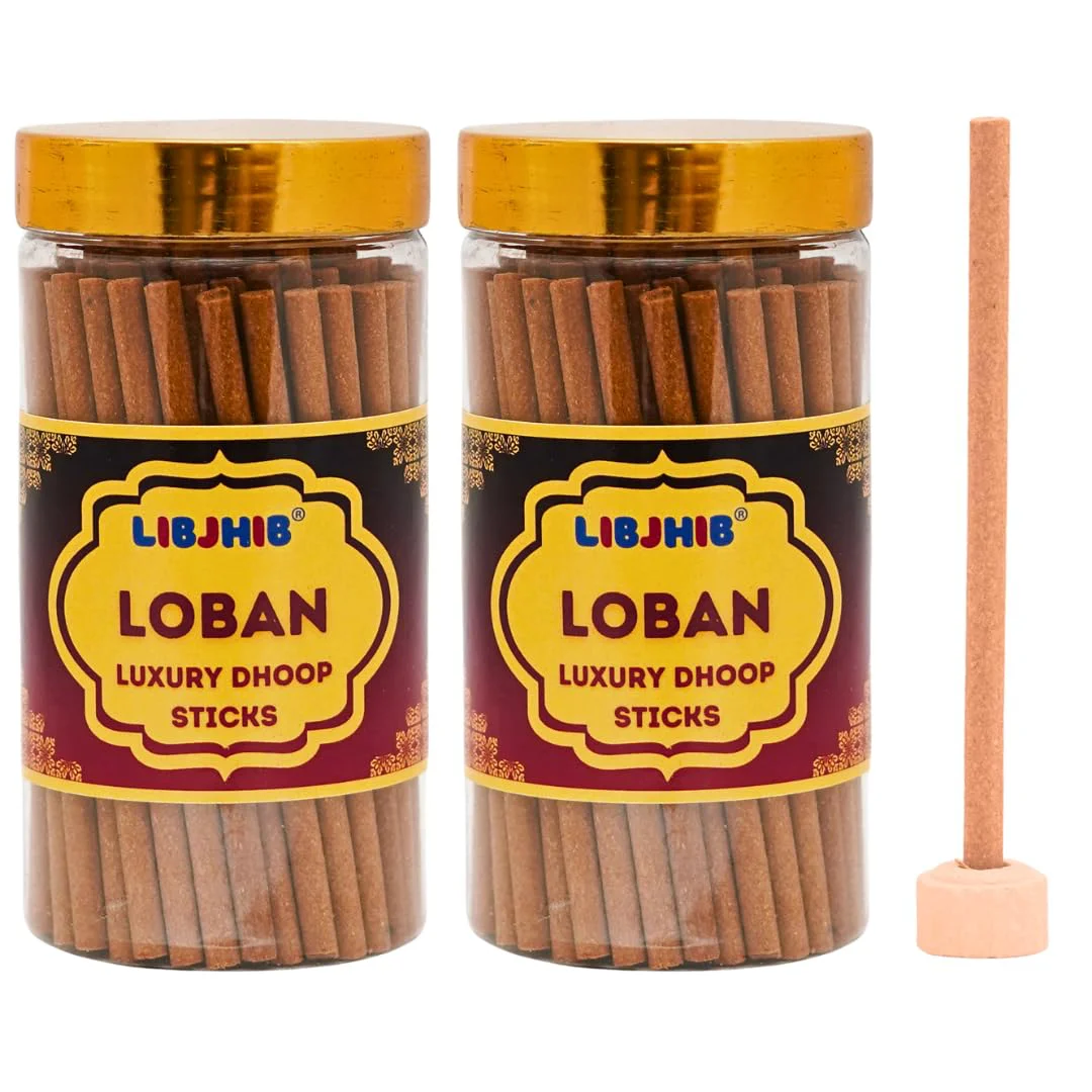 LIBJHIB® Loban Luxury Dhoop Sticks Combo Pack of 2 (120 Grams Each) - Luxury Scented Dhoop Sticks for Religious Use, Meditation, Aromatherapy, and Relaxation - Calming Fragrance. - image 2
