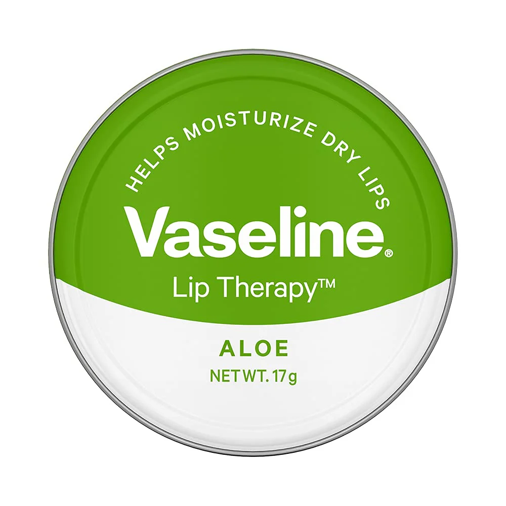Vaseline Lip Tins Aloe|| 17g | Infused with Aloe Extracts for Lip Hydration & Natural Shine - image 1