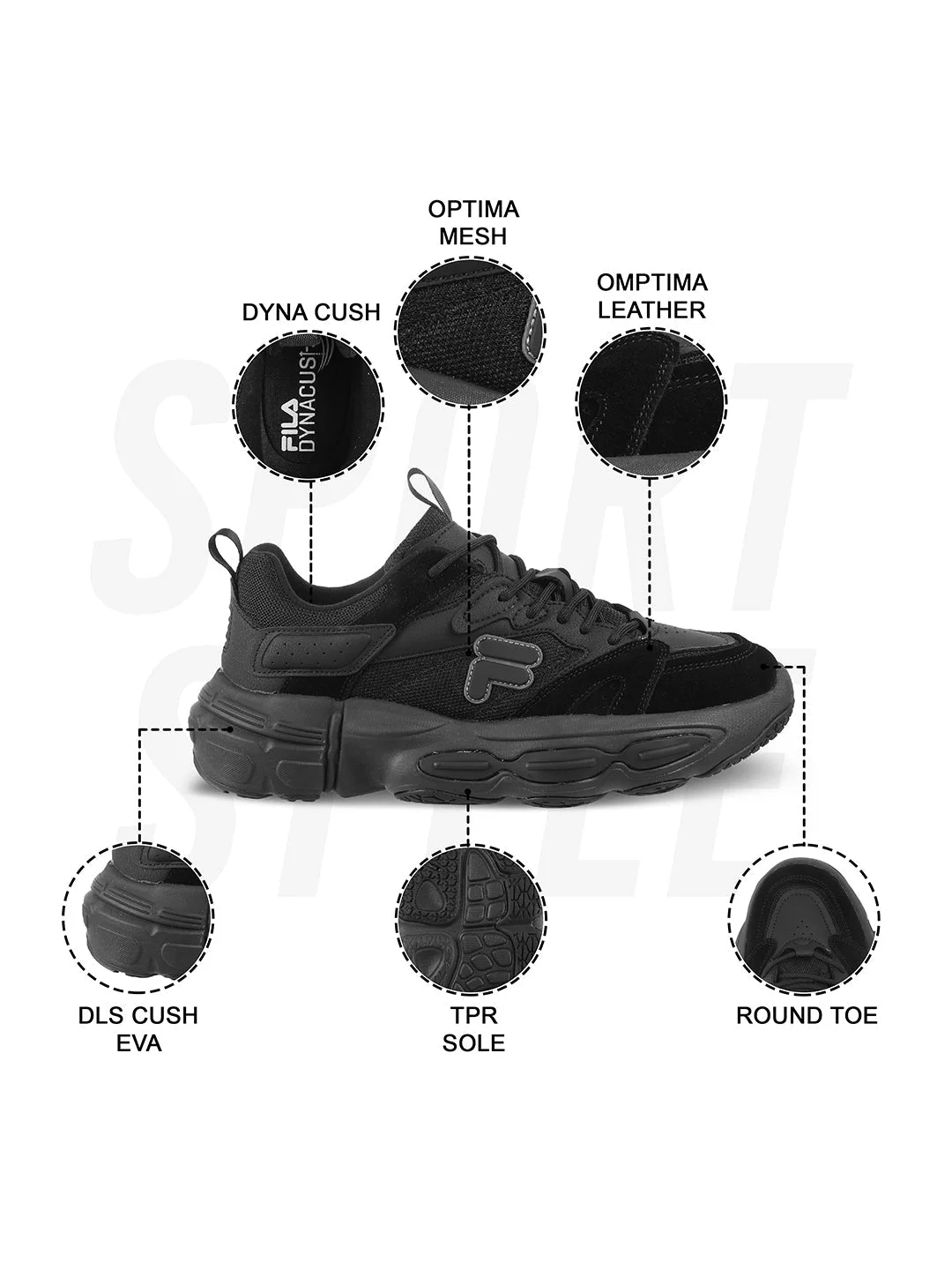 Fila Unisex Ri-Tss Ballad Black Sneakers - image 2