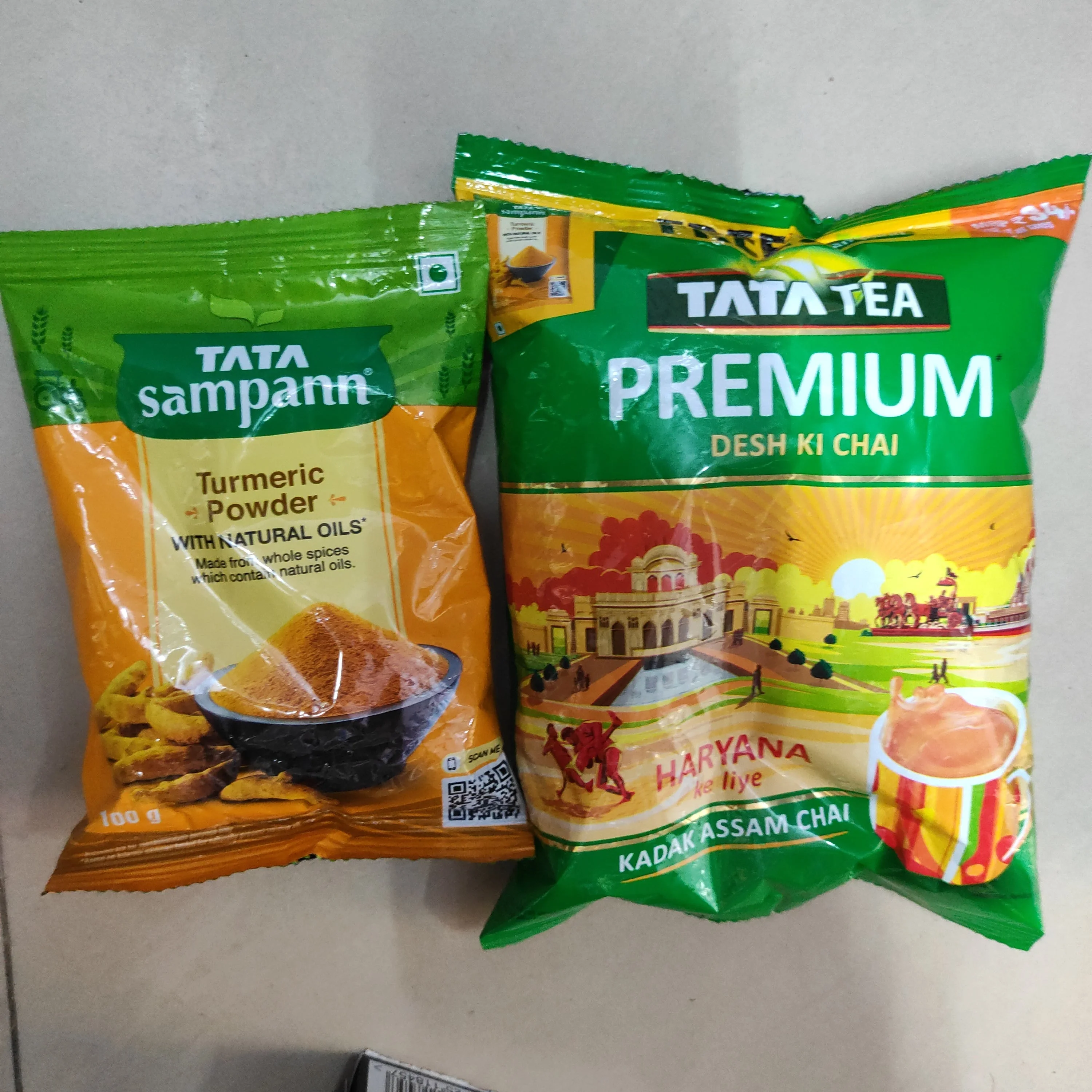 Tata Tea Premium Tea, 250 g + Free Tata Sampann Haldi 100g