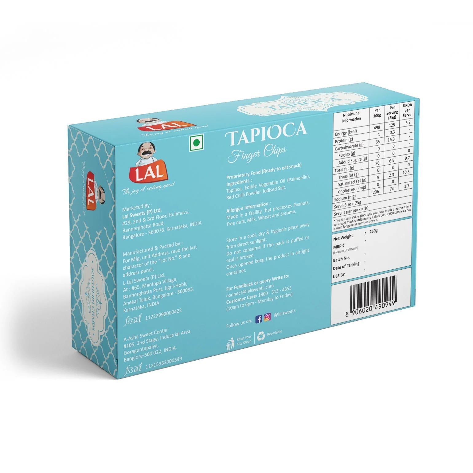 Tapioca Finger Chips 250g - image 1