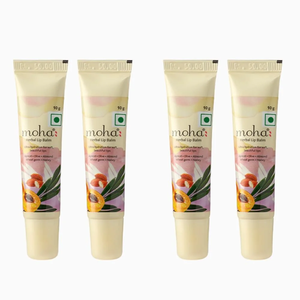 moha: Herbal Lip Balm, 10gm (Pack of 4) - image 1