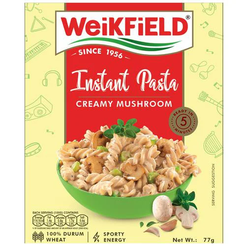Weikfield Instant Pasta - Creamy Mushroom, 77 g