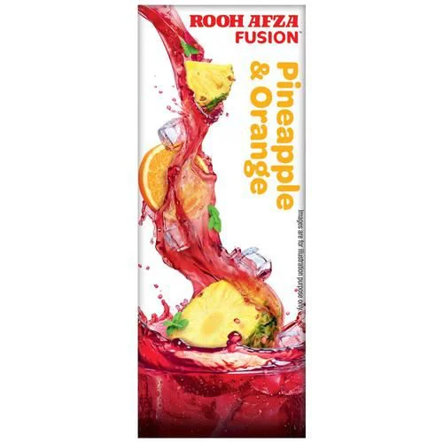 Rooh Afza Fusion Pineapple + Orange, 180 ml