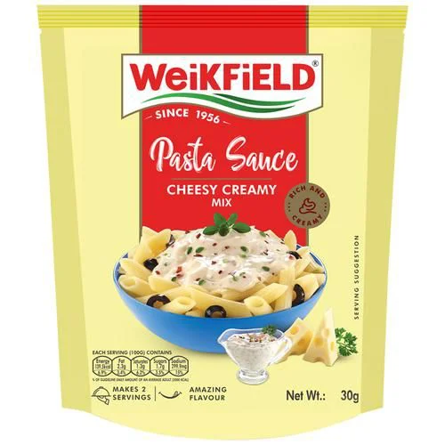 Weikfield Pasta Sauce Cheesy Creamy Mix, 30 g Pouch