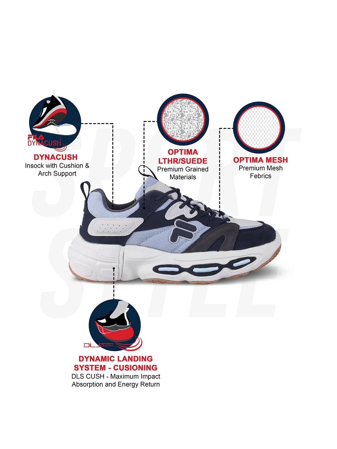 Fila Unisex Ri-Tss Ballad Blue Sneakers - image 2