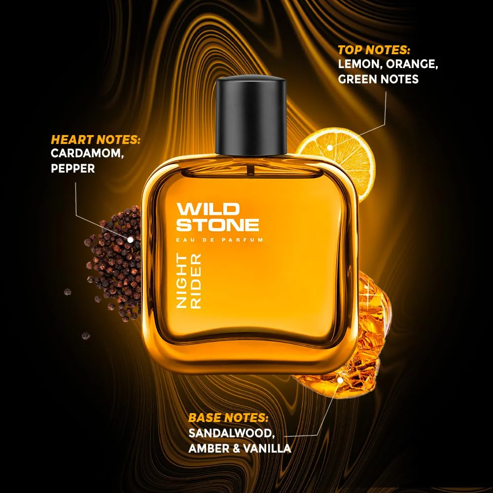 Wild Stone Night Rider Long Lasting Eau de Parfum for Men,100ml - image 2