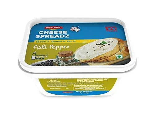 Britannia Cheese Spread Asli Pepper Pouch, 180 g - image 1