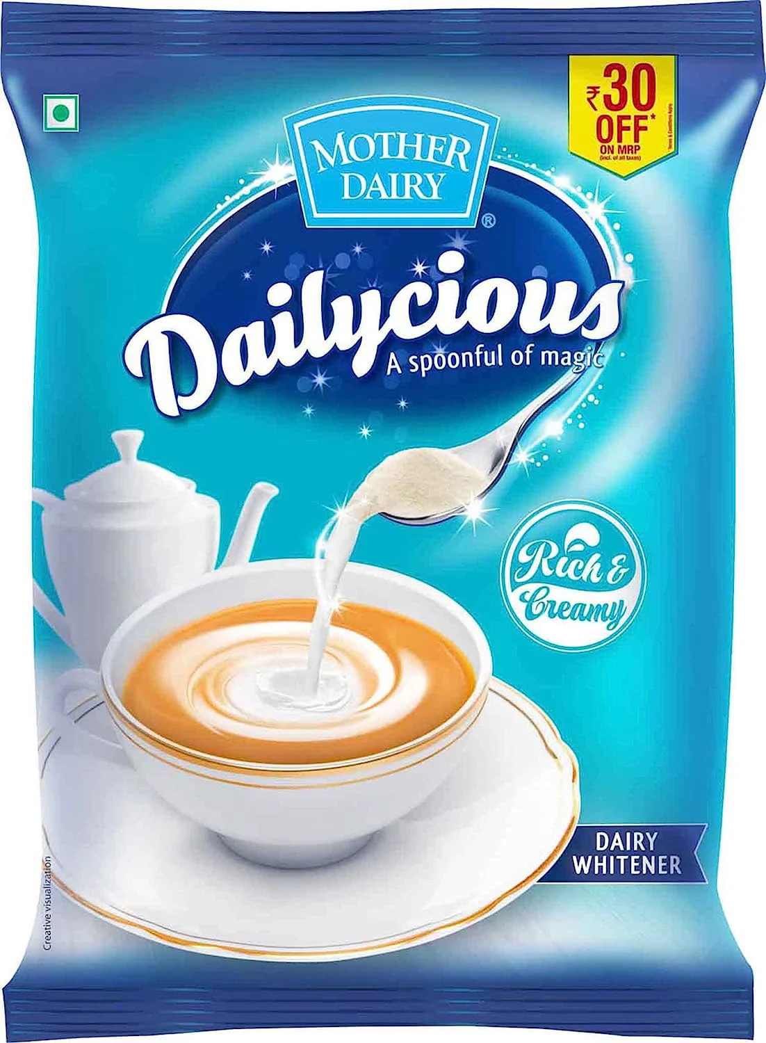 Mother Dairy Dailycious Rich & Creamy Dairy Whitener Pouch, 1kg - image 1