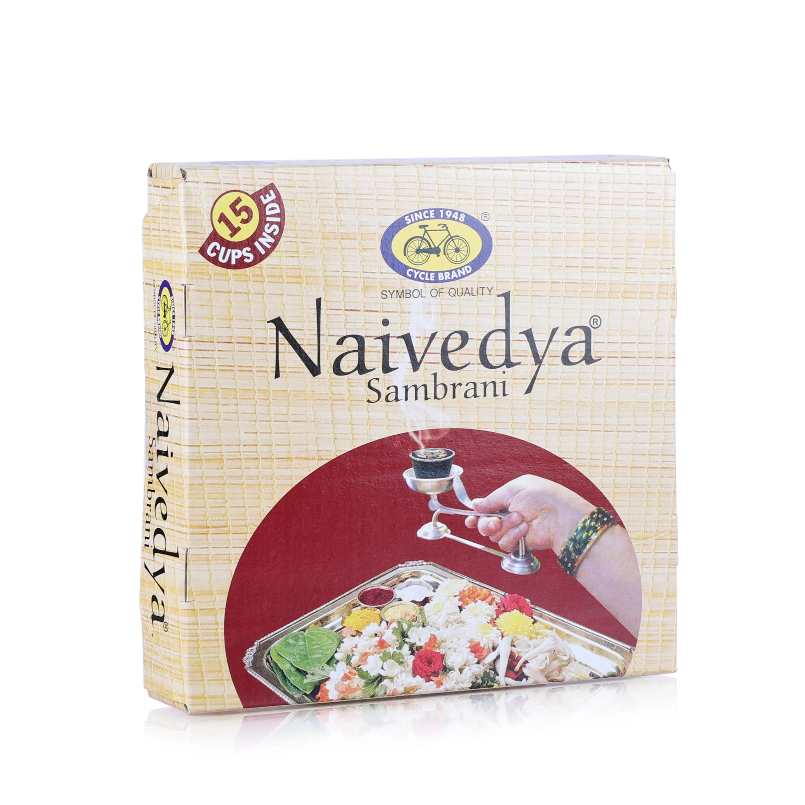 Cycle Pure Naivedya Sambrani Dhoop Cups for Pooja (75 pcs) | Havan Cups for Pooja, Home & Festivals | Natural Guggal Dhoop Original | Dhoop Cones | Pack of 5 (15 Cups/Pack + 1 Burner Plate/Pack) - image 1