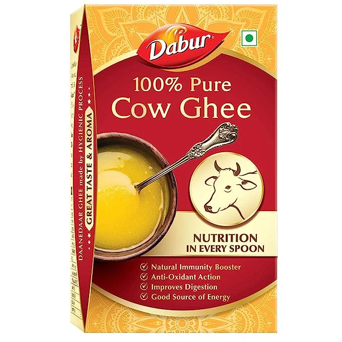 Dabur 100% Pure Daanedaar Cow Ghee with Rich Aroma | Naturally improves digestion and boosts immunity -1L - image 1