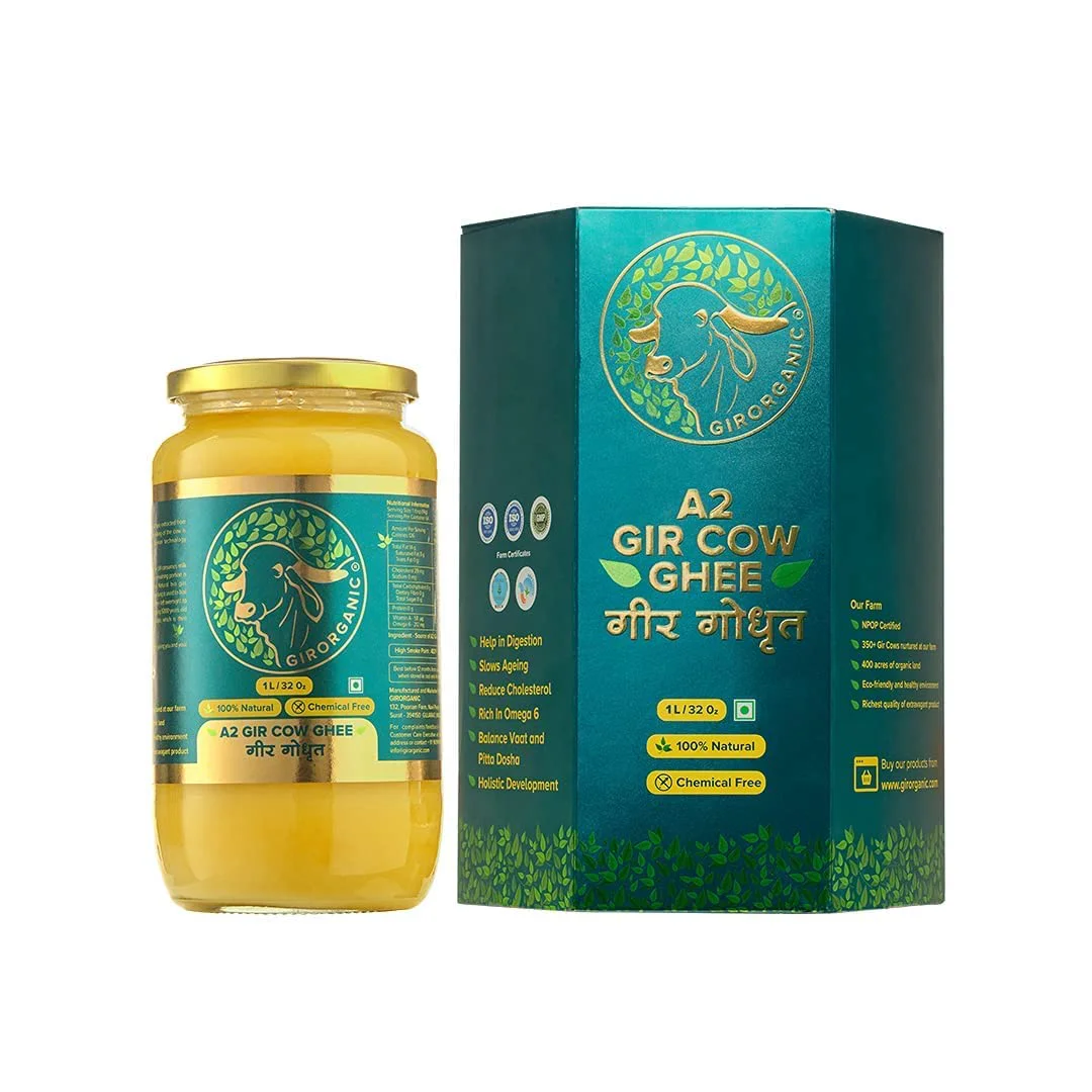 GirOrganic A2 Pure Ghee, Vedic Bilona Method - 1L - image 2