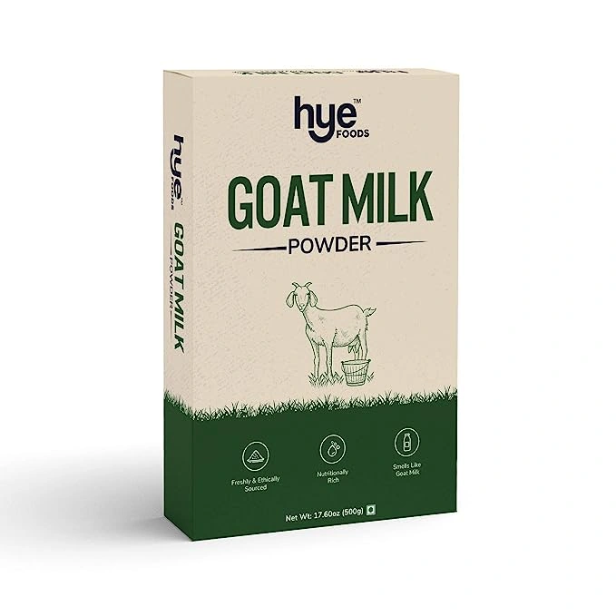HYE FOODS Goat Milk Powder | Naturally Fed Goats Easier to Digest Improves Platelets Beneficial for Children 100% Pure & Natural 500 gms - image 2