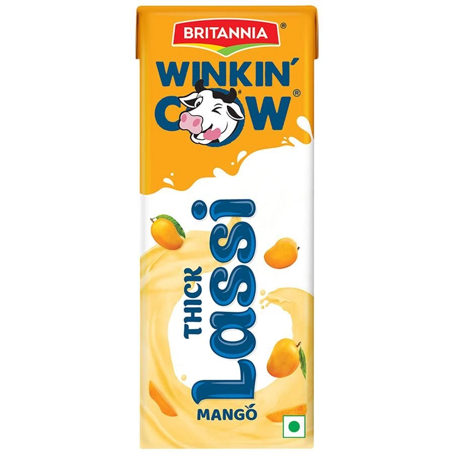 Britannia Winkin Cow Mango Lassi, 180 ml - image 1